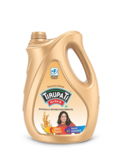 Tirupati Rice Bran Oil 5 Ltr Jar