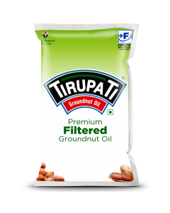 Tirupati Premium Groundnut Oil 1 Ltr Pouch