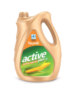 Tirupati Active Plus - Refined Corn Oil 5 Ltr Jar