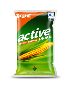 Tirupati Active Plus - Refined Corn Oil 1 Ltr Pouch