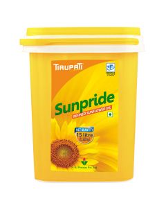 Tirupati Sunpride - Refined Sunflower Oil 15 Ltr Bucket Jar